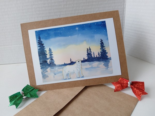 Polar Bear Christmas Card
